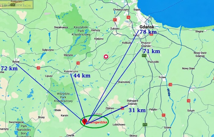 starogardzki, Czarna Woda, Czarna Woda, Starogardzka, Działka na sprzedaż