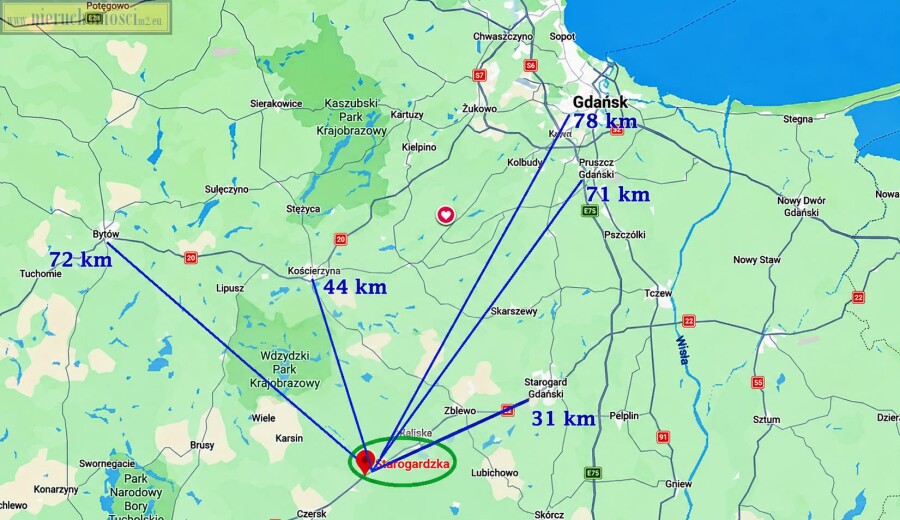 starogardzki, Czarna Woda, Czarna Woda, Starogardzka, Działka na sprzedaż